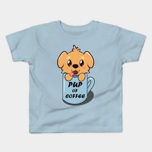 Pup of coffee Kids T-Shirt